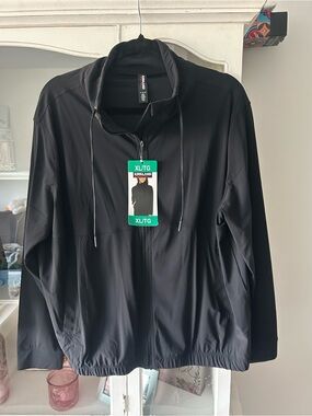 Kirkland Signature Black Full-Zip Hooded Jacket
